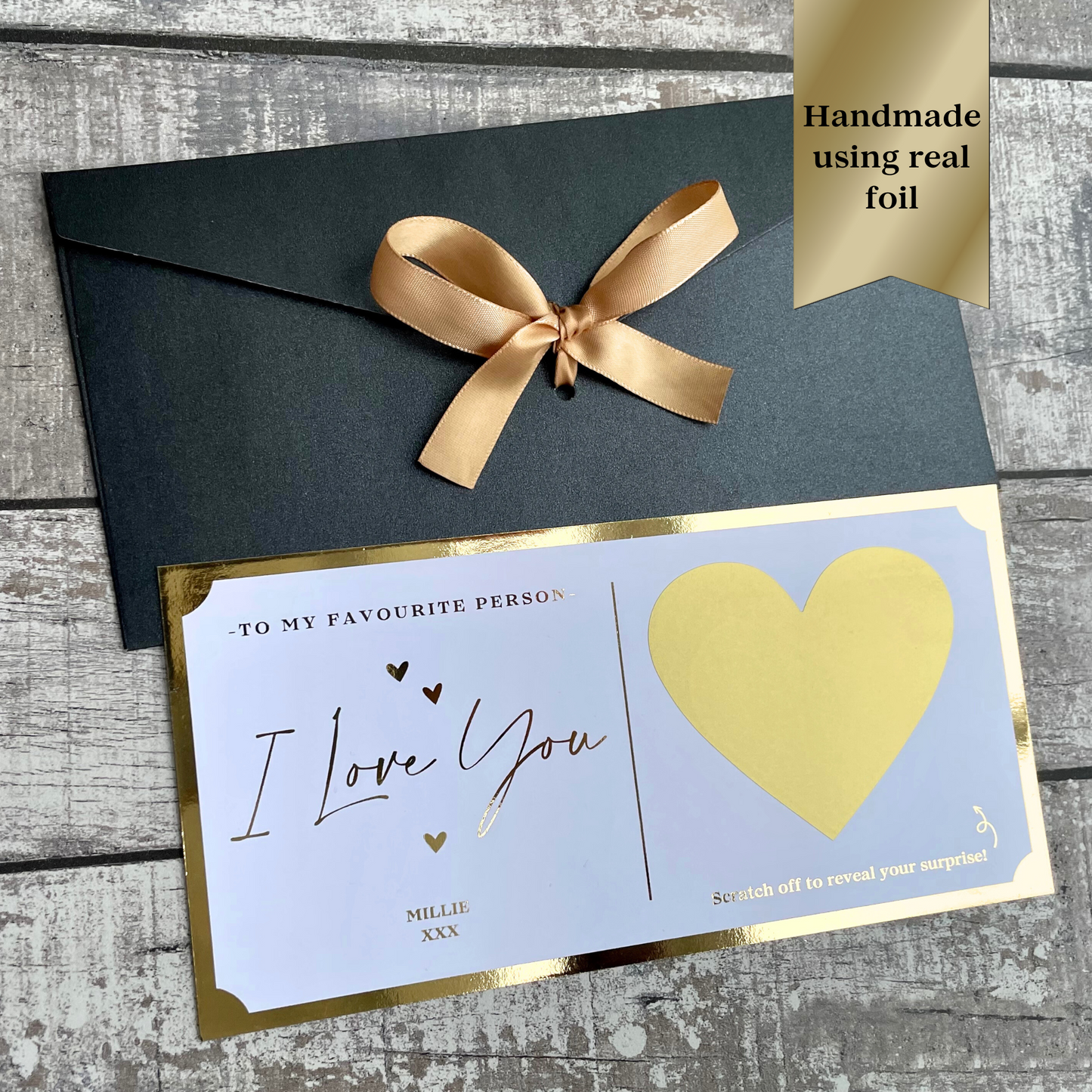 I Love You | Personalised Scratch Cards