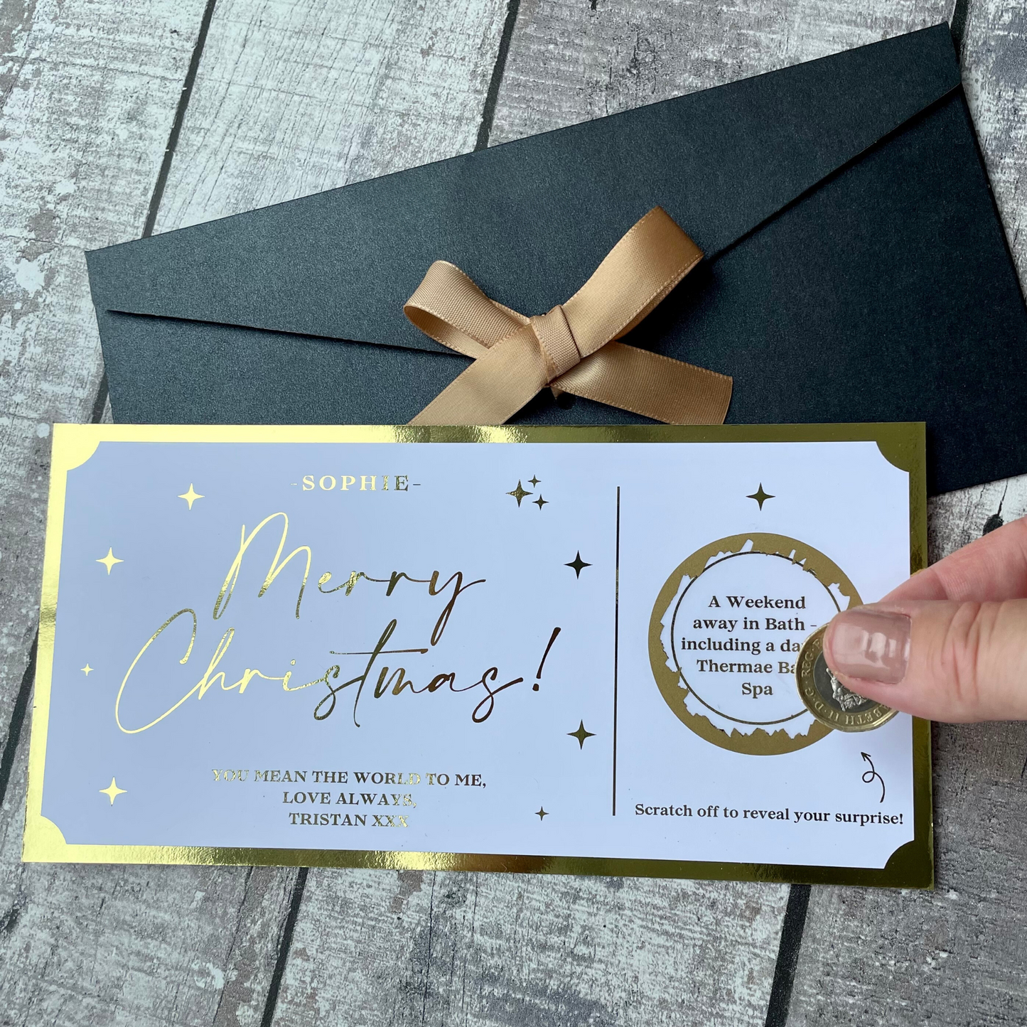 Silver Christmas | Personalised Scratch Cards