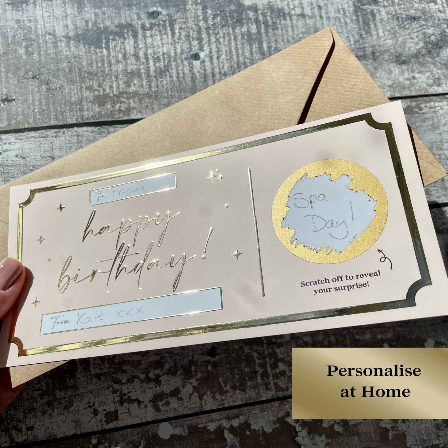 Personalise at Home | Birthday Scratch Card