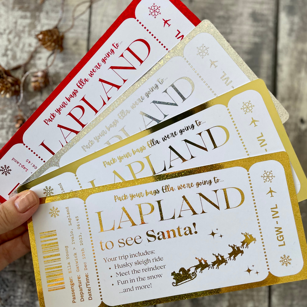 Lapland Boarding Pass, Lapland Ticket Snapdragon Studio