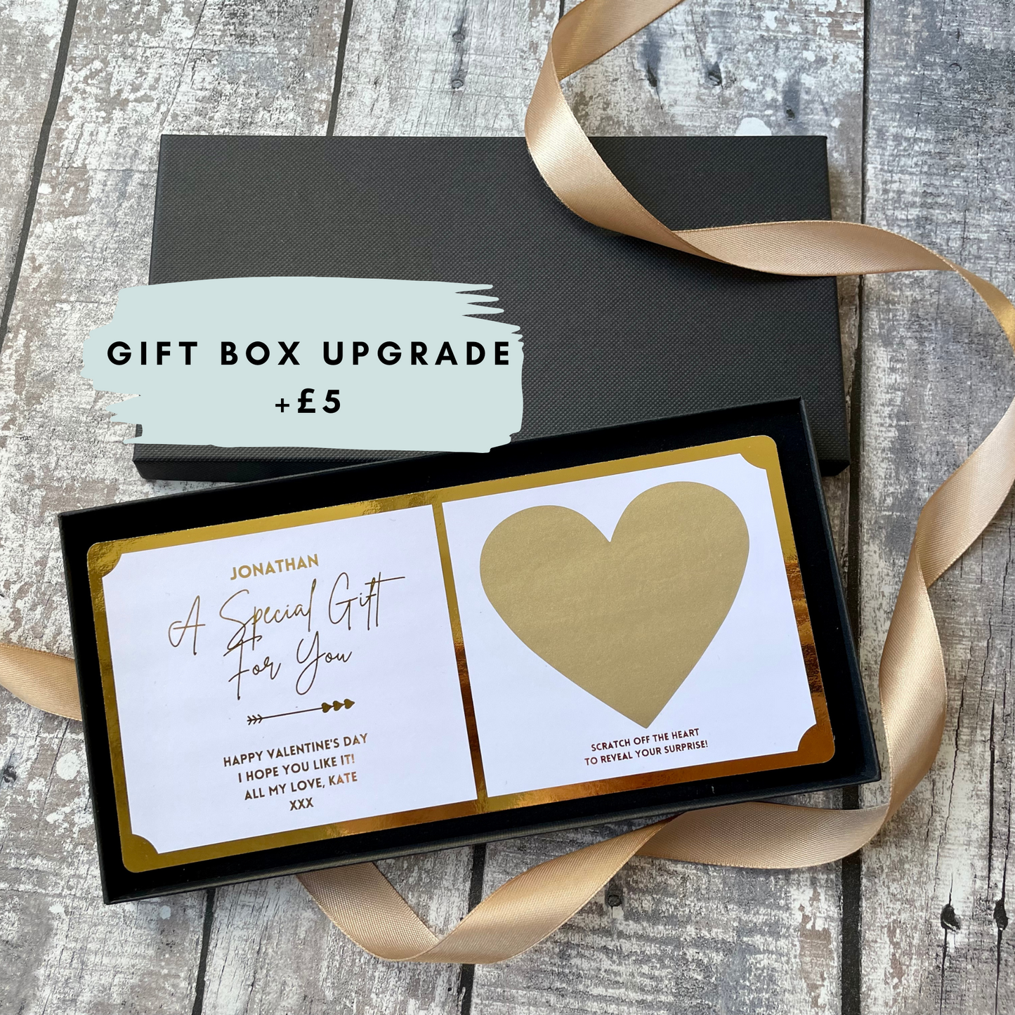 Christmas Heart | Personalised Scratch Cards