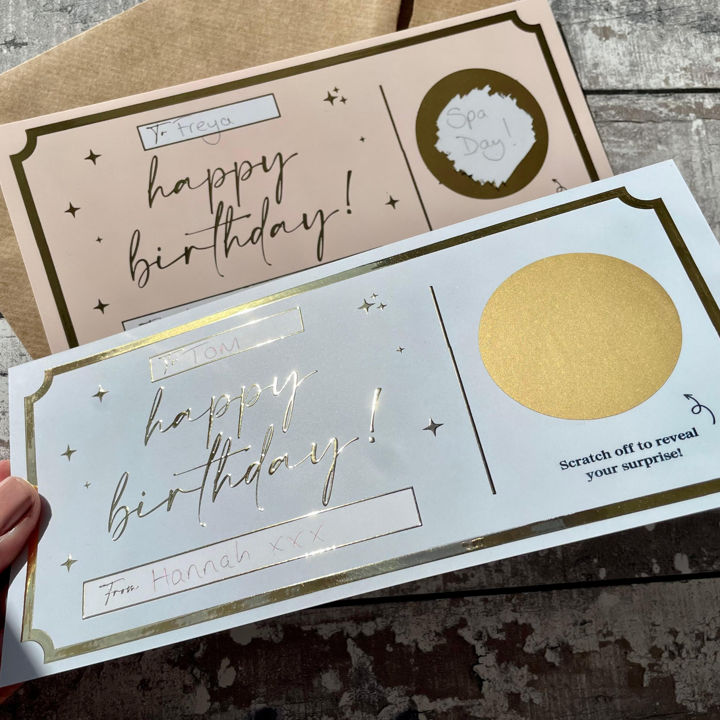 Personalise at Home | Birthday Scratch Card