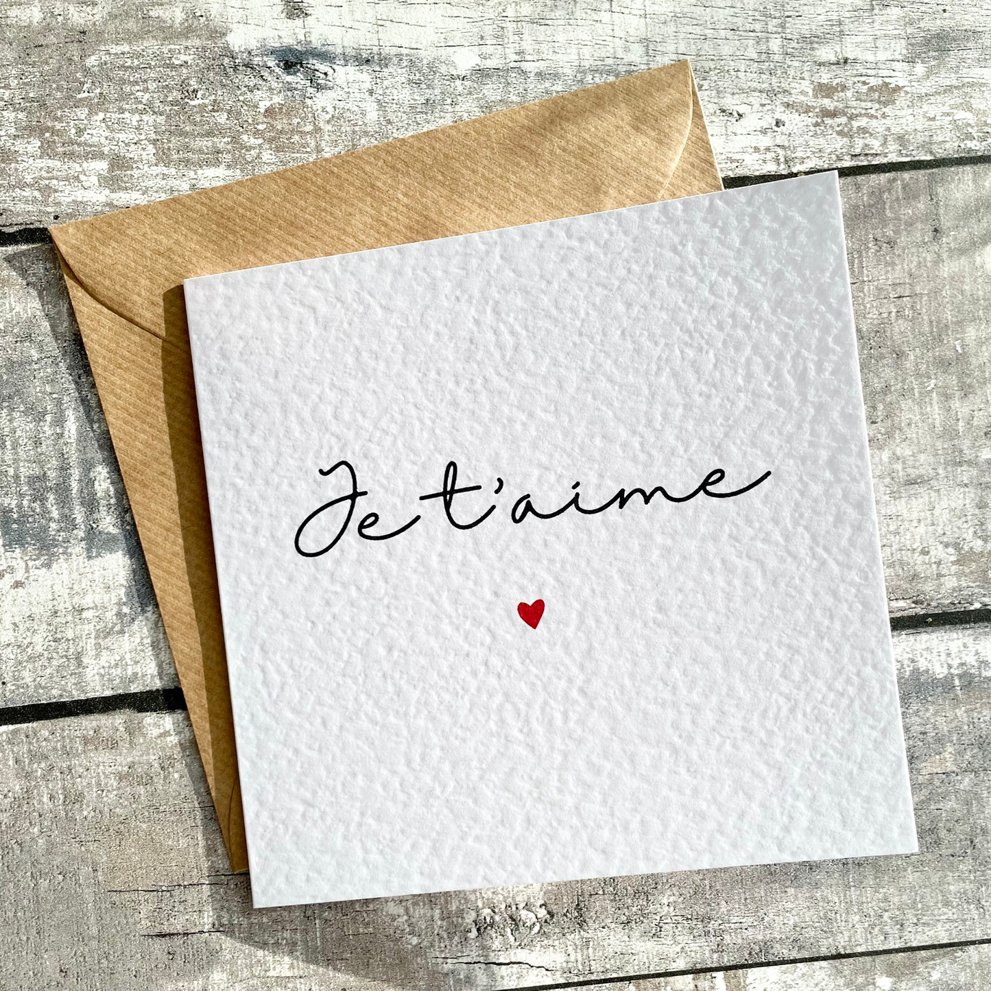 Je t'aime Handwriting Heart | Valentine's Day | Anniversary