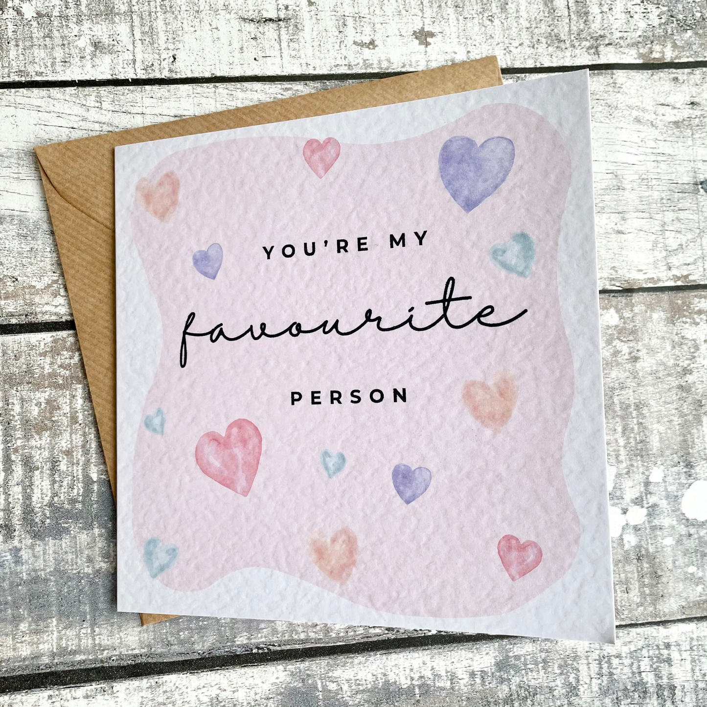 Pastel Love Hearts Card | Valentine's Day | Anniversary Card