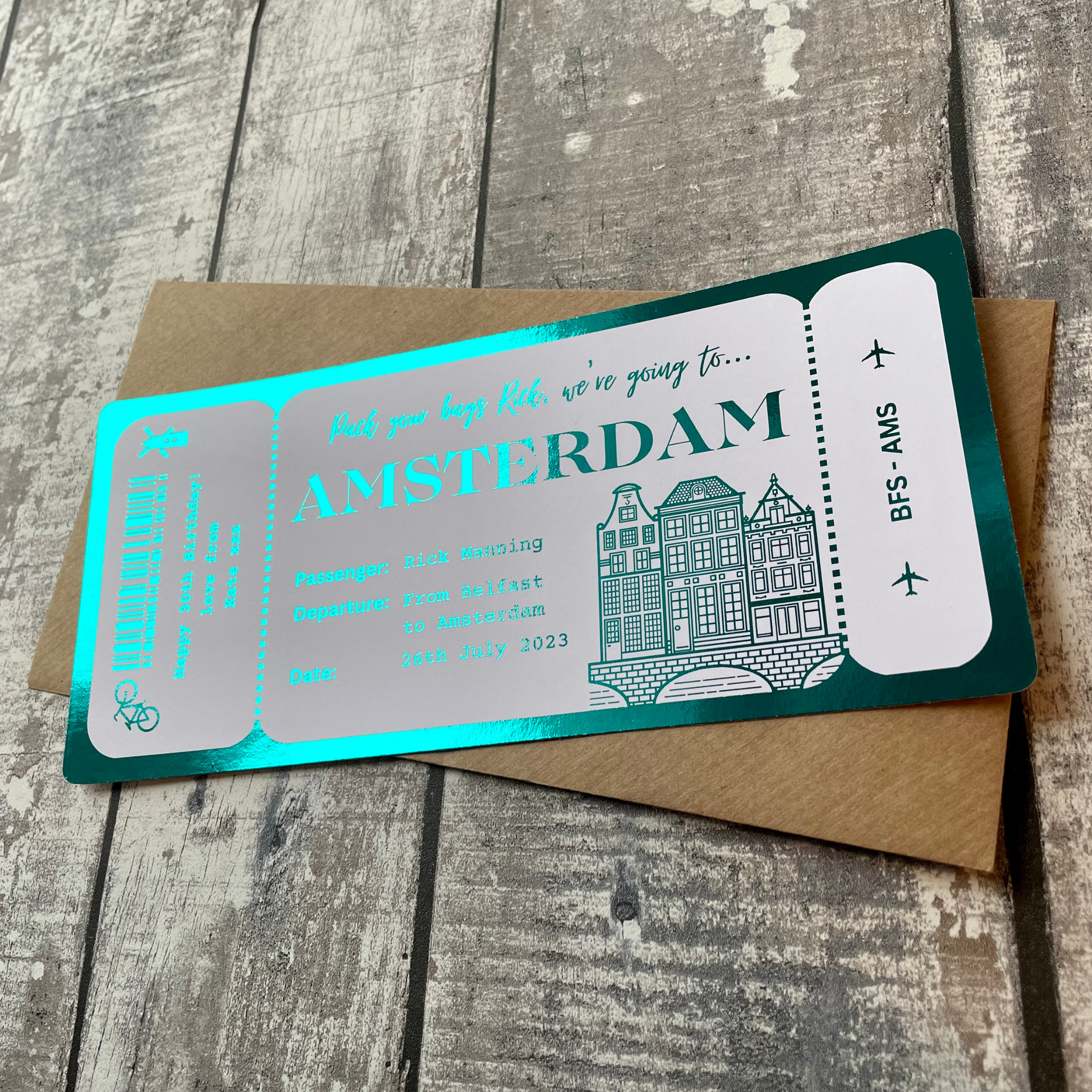 Amsterdam Foil Boarding Pass